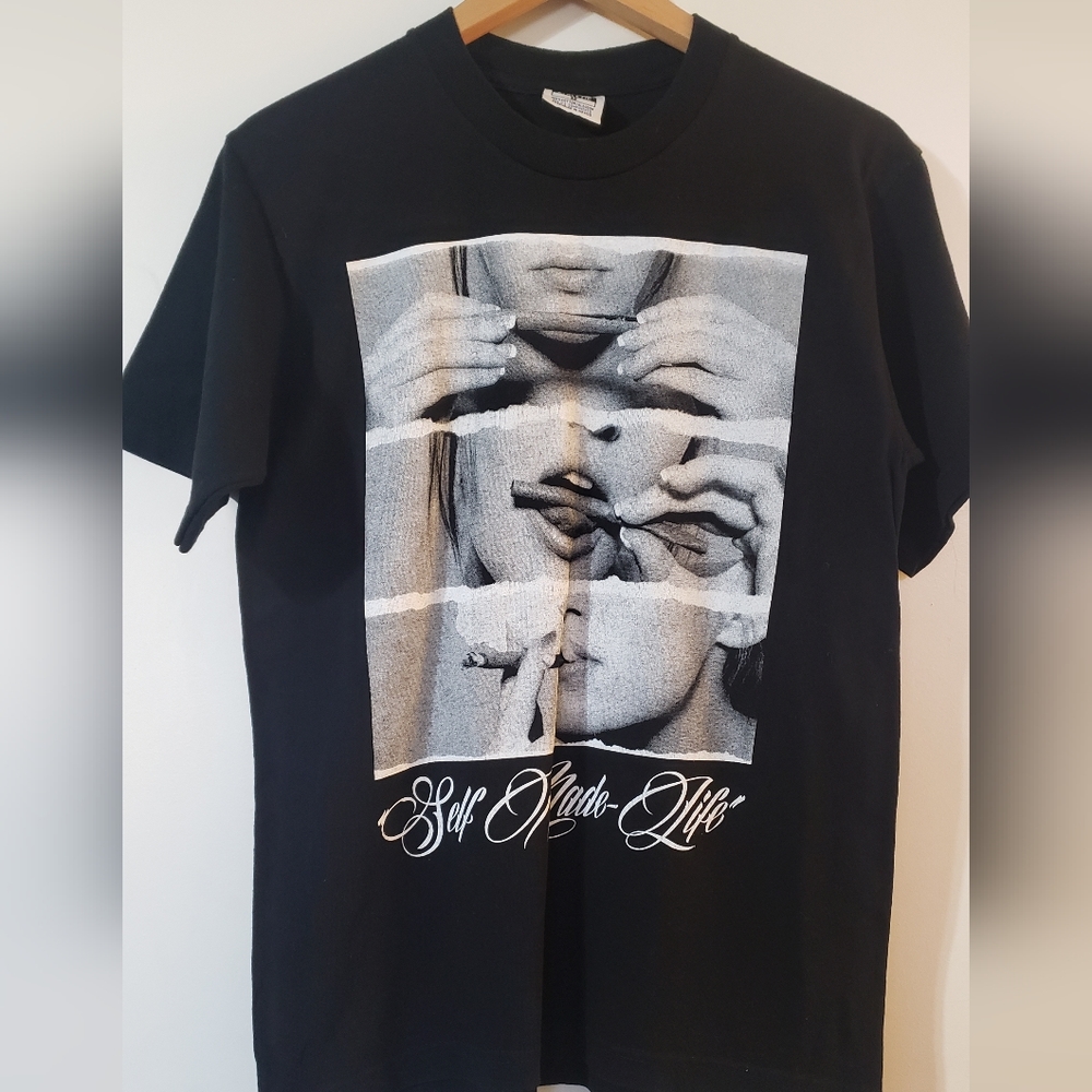 Self Made Life Black T-Shirt NWOT
